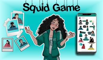 Stickers squid game arabic capture d'écran 1