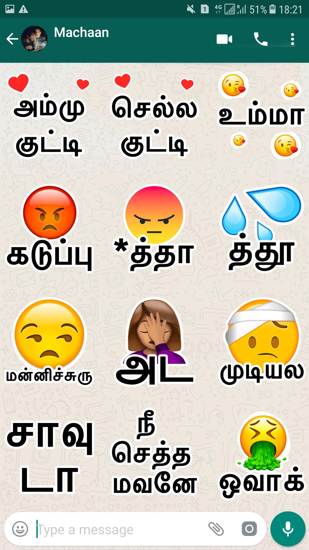 Tamilanda Tamil stickers WA  Status  WAStickerApps for 