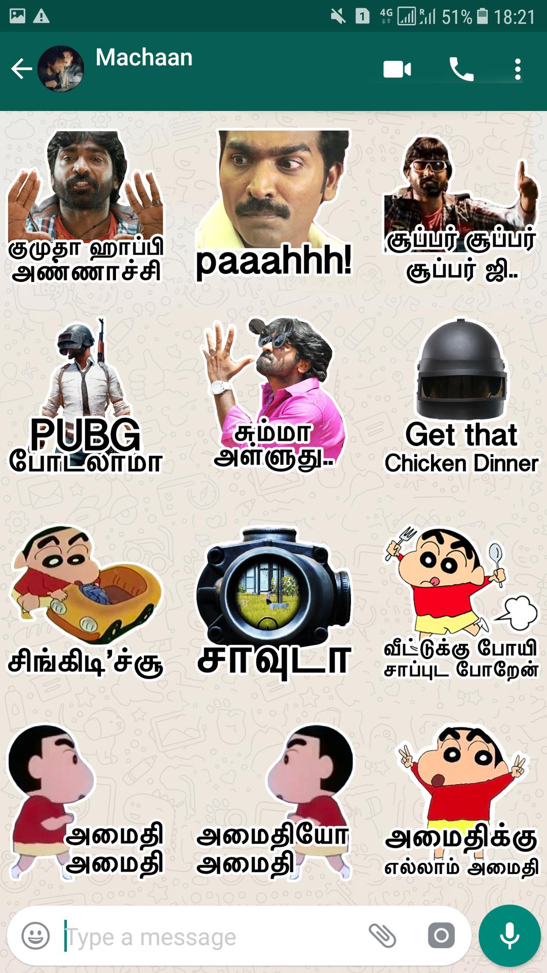 Tamilanda Tamil stickers WA  Status  WAStickerApps for 