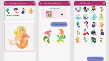 Cute Mermaid WAstickerapps screenshot 3