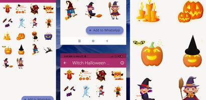 Witch Halloween WAStickerapps скриншот 1