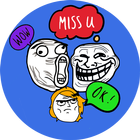 Troll stickers and Funny faces icon