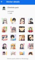 pegatinas de anime para whatsapp captura de pantalla 1