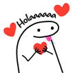 Cute Flork Sticker - WASticker-icoon