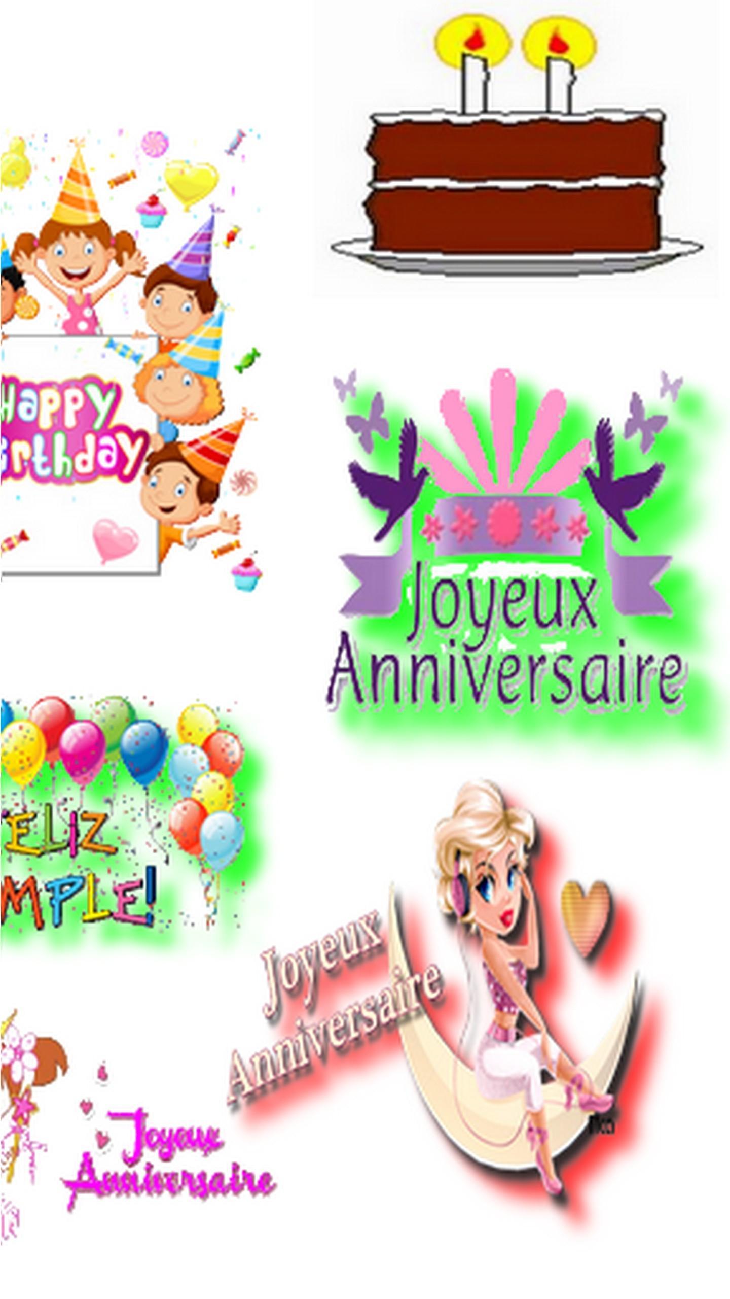 Happy Birthday Stickers Joyeux Anniversaire For Android Apk Download