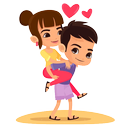 Romantic Love Couple  stickers For Whatsapp aplikacja