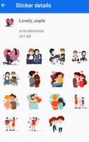 Romantic Love Couple  stickers For Whatsapp plakat