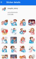 1 Schermata Romantic Love Couple  stickers For Whatsapp