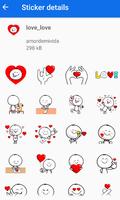 Autocollants d'amour romantique pour Whatsapp capture d'écran 3