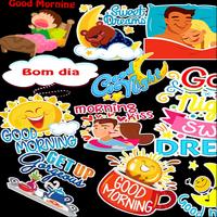 Good Day and Good Night Stickers WASTICKERAPP 海報