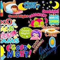 Good Day and Good Night Stickers WASTICKERAPP 스크린샷 1