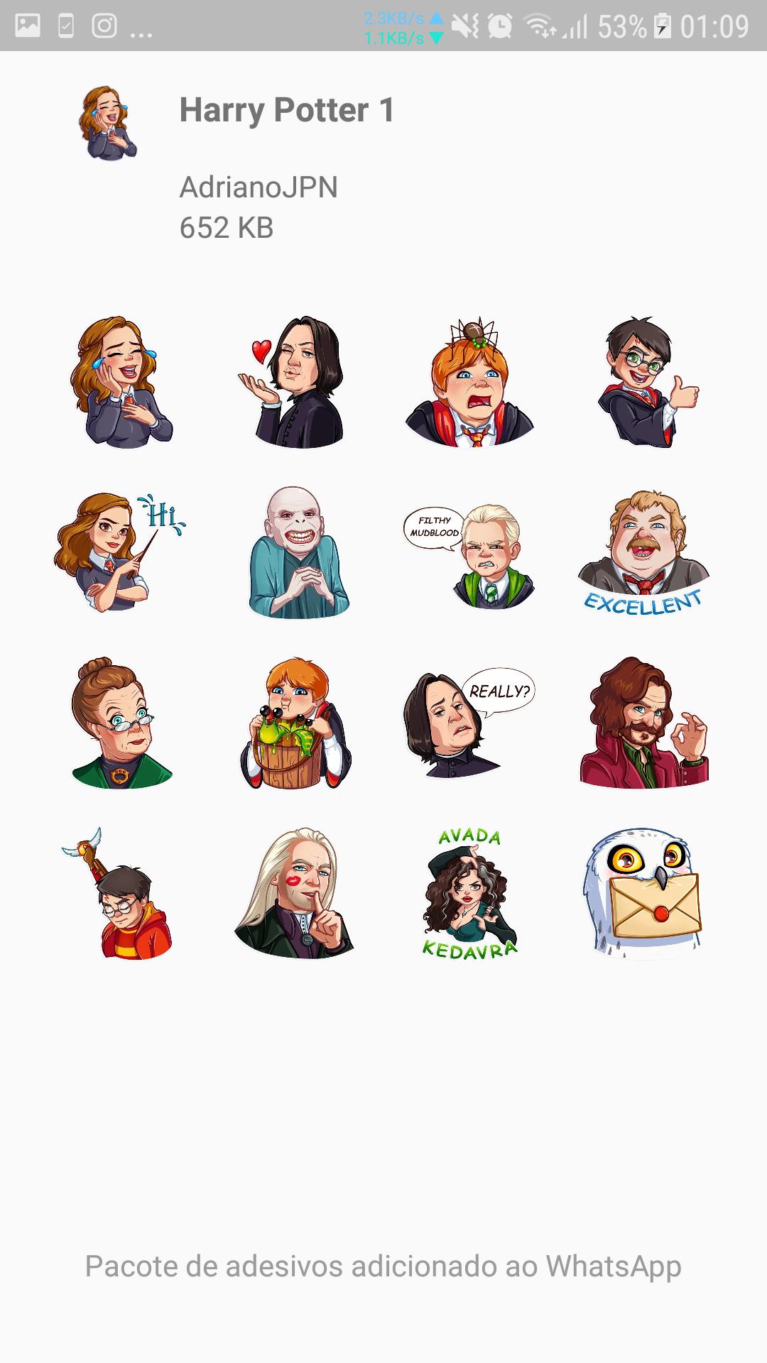 Wastickerapps Stickers Harry Potter For Android Apk Download