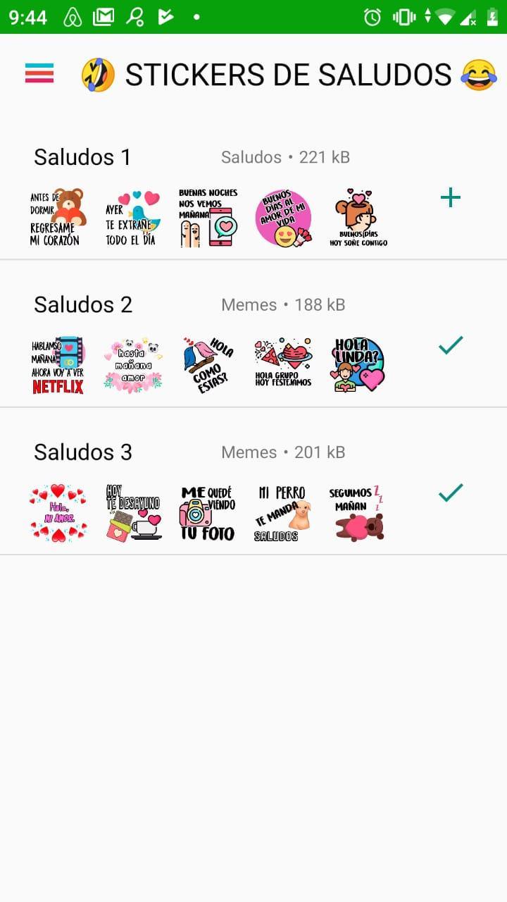 Stickers De Saludos En Espaol Para Whatsapp For Android Apk