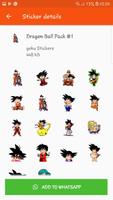 Goku Stickers For Whatsapp‏ WAStickerApps capture d'écran 3