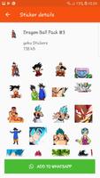 Goku Stickers For Whatsapp‏ WAStickerApps capture d'écran 2
