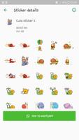 1 Schermata Snail Stickers for WhatsApp