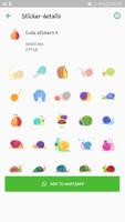 Snail Stickers for WhatsApp скриншот 3