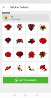 Roses Flowers Stickers capture d'écran 3