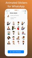 Animated WAStickers for whatsapp capture d'écran 1