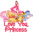 Love Princess Stickers for whatsapp
