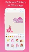 Love Princess Stickers for whatsapp capture d'écran 2