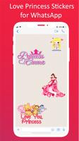 Love Princess Stickers for whatsapp capture d'écran 3