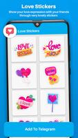 Love Stickers Pack For telegram capture d'écran 3