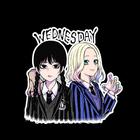 Wednesday Addams Stickers アイコン