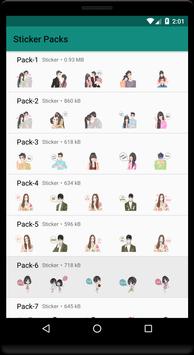 WAStickerApps Couple Love Romance Sticker 截图 4