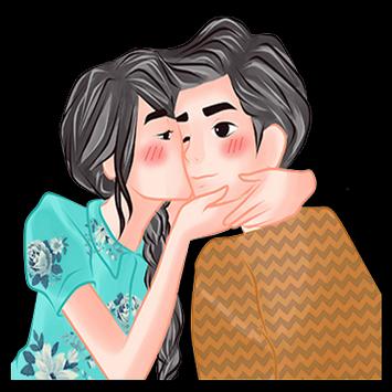 WAStickerApps Couple Love Romance Sticker 截图 8