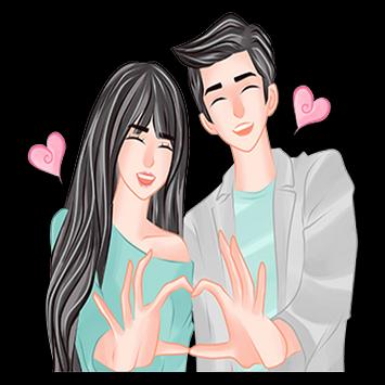 WAStickerApps Couple Love Romance Sticker 截图 9