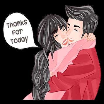 WAStickerApps Couple Love Romance Sticker 截图 21