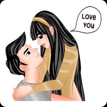 WAStickerApps Couple Love Romance Sticker 截图 3