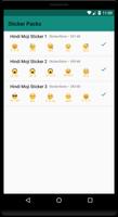 HindiMoji Sticker for Whatsapp WAStickerApps syot layar 1