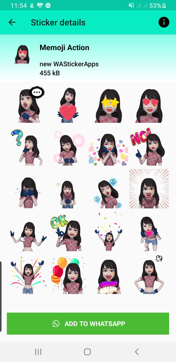 moving sticker for whatsapp girl animated stickers APK للاندرويد تنزيل