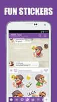 Free Video Calling & Messenger Stickers โปสเตอร์