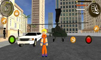 Goku Super Stickman Rope Hero Saiyan Legend Wars screenshot 3