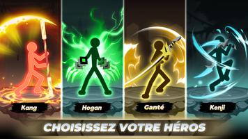 Homme-bâton contre monstre Affiche