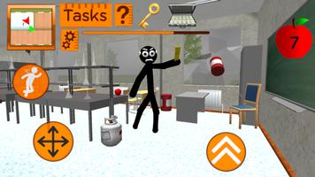 Stickman Neighbor Teacher Escape скриншот 2