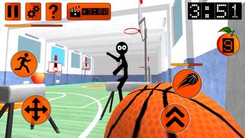 Stickman Neighbor. Basketball Basics Teacher imagem de tela 2