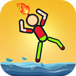 Stickman On Fire : Stickman Games Fun Physics