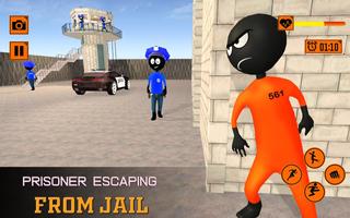 Stickman Grand Prison Escape-Jail Break تصوير الشاشة 1