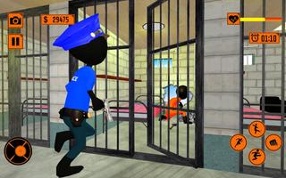 3 Schermata Stickman Grand Prison Escape-Jail Break