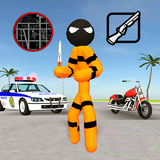 Stickman Killer Rope Hero Vega أيقونة