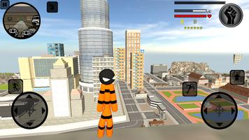 Stickman Killer Rope Hero Vega الملصق