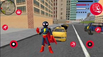 SuperHero stickman الملصق