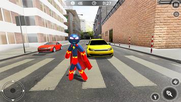 Stickman Rope Hero Gangster: Superhero Crime Mafia screenshot 2