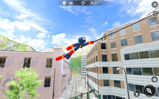 Stickman Rope Hero Gangster: Superhero Crime Mafia screenshot 3