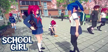 anime elevado colegio niñas Yandere la vida sim 3d