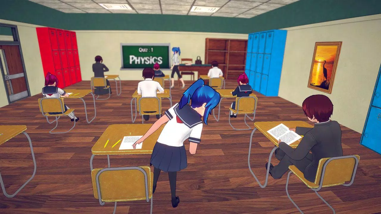 Download do APK de animê Alto escola meninas yandere vida simulador para  Android